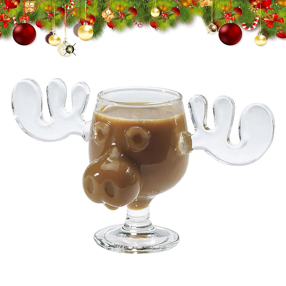 240ml Glass Moose Mug Christmas Vacation Movie Mug Coffee Mugs Cups Wine Beer Water Juice Milk Glasses Drinkware