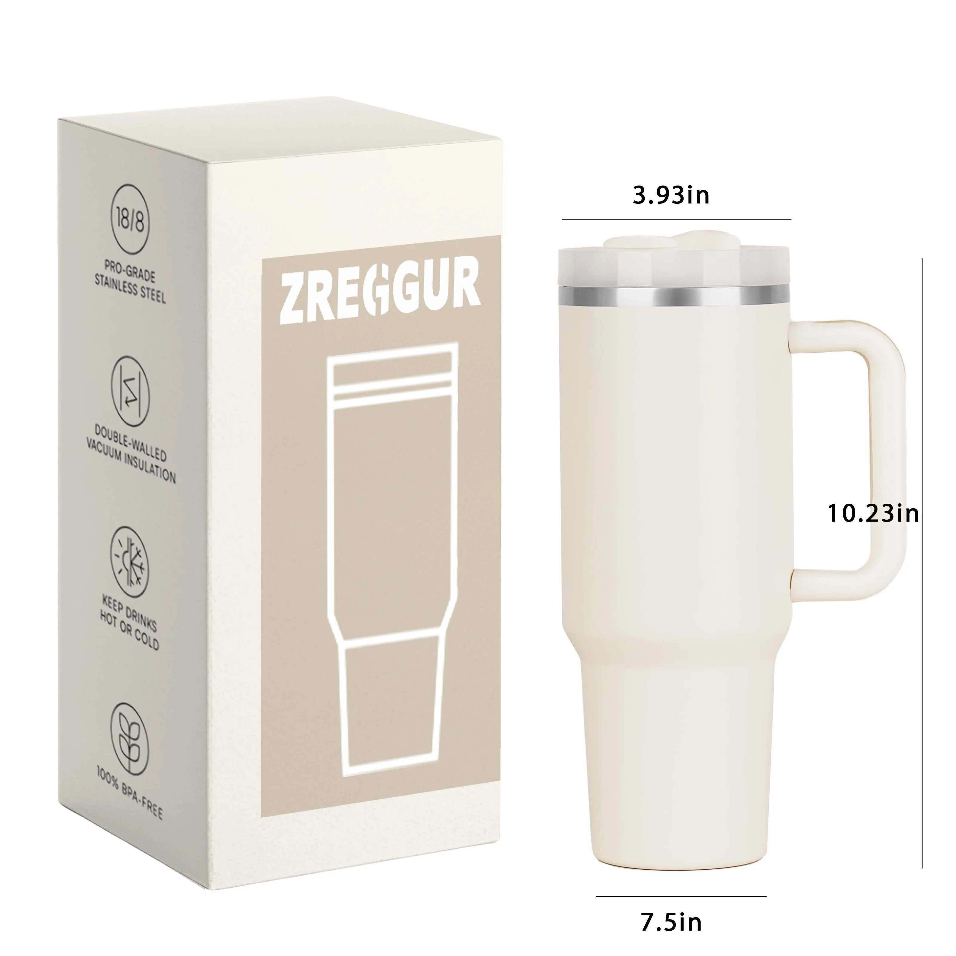 2024 Hot Metal Stainless Thermos  Personlalized Mug  40 Oz 40Oz Coffee Tumbler With Lid And Straw Mother day gift Stanleys cup